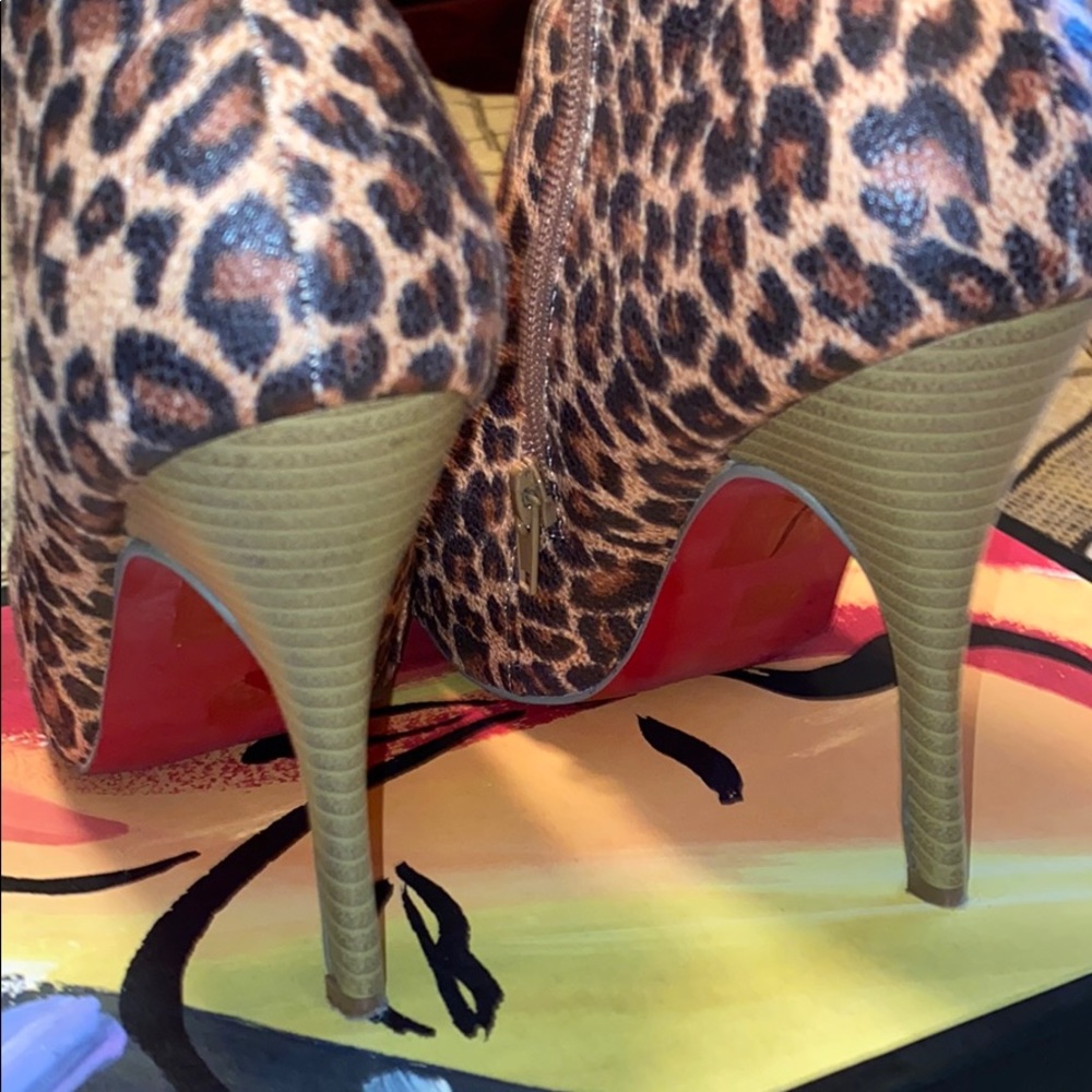 Leopard ankle boots - Picture 4 of 8
